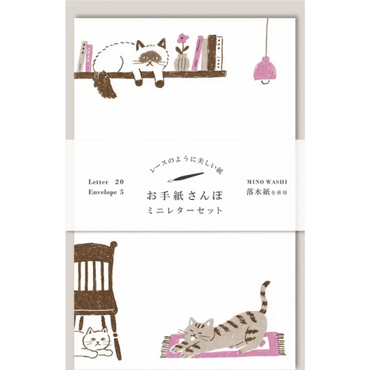 FURUKAWASHIKO Letter Sets Cozy Cat Letter Set