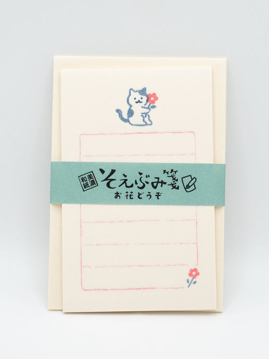 FURUKAWASHIKO Letter Sets Furukawa Shiko Letter set - Flower Kitty