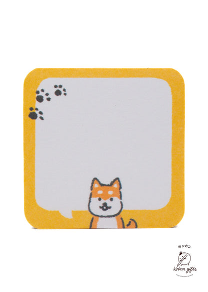 FURUKAWASHIKO Sticky Notes Dog Speech Bubble Furukawa Shiko Mini-Message Sticky Notes