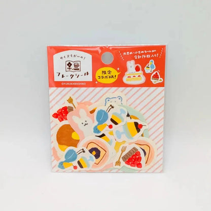 FURUKAWASHIKO Washi Stickers Washi Stickers - Watashi-biyori Series - Dessert Animals
