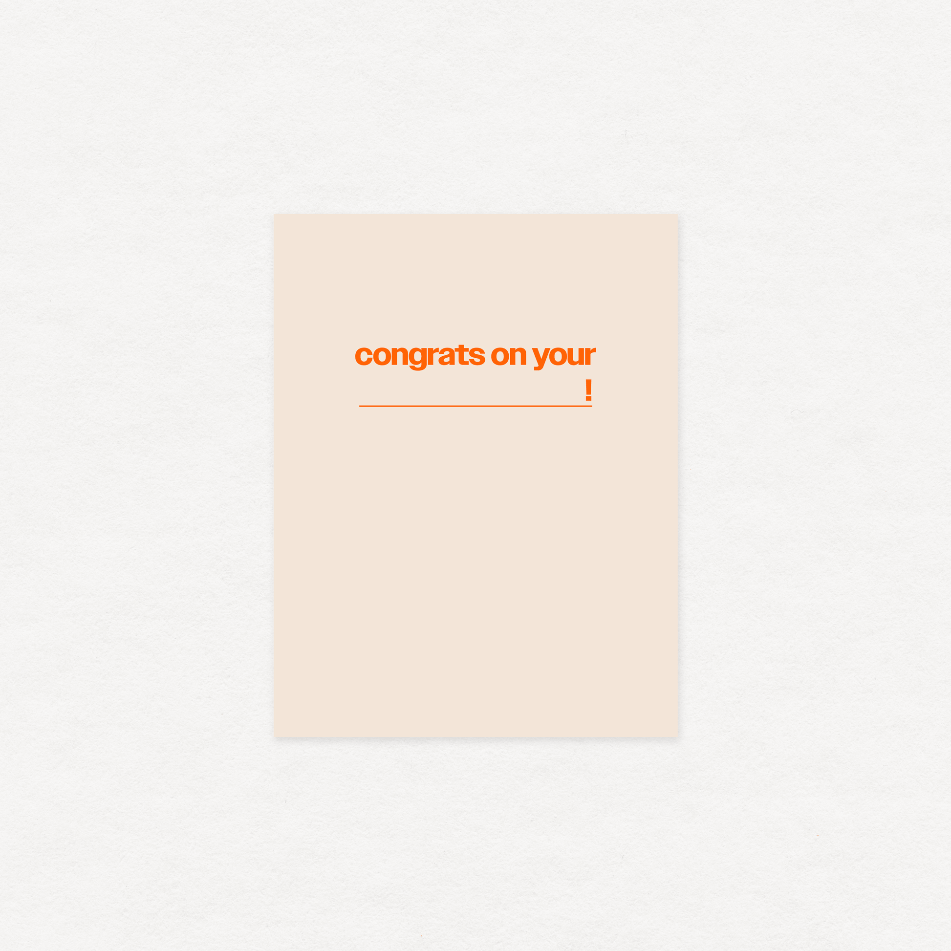 Gab Art & Design Congrats on your (blank) - greeting card