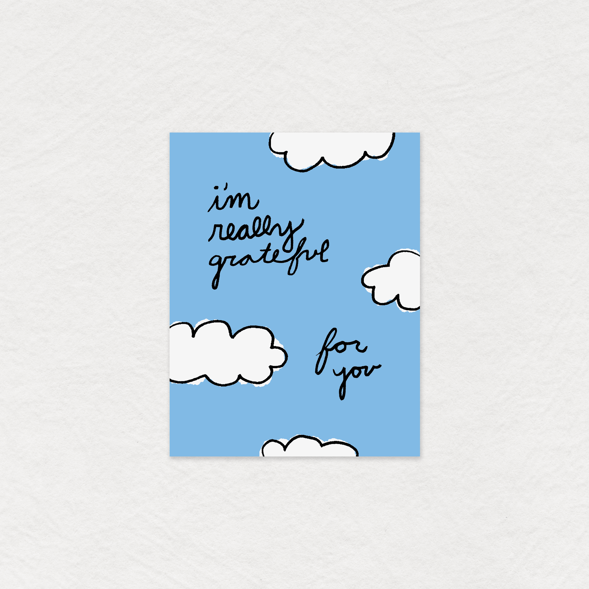 Gab Art & Design I'm really grateful for you greeting card