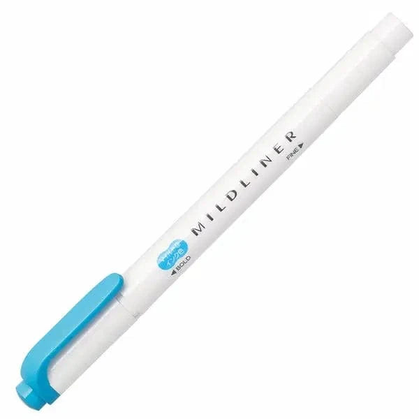 Hakubundo Highlighters & Markers CYAN ZEBRA Mildliner Highlighter & Marker
