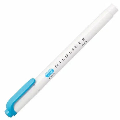 Hakubundo Highlighters & Markers CYAN ZEBRA Mildliner Highlighter & Marker