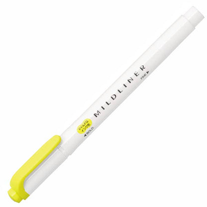 Hakubundo Highlighters & Markers LEMON YELLOW ZEBRA Mildliner Highlighter & Marker