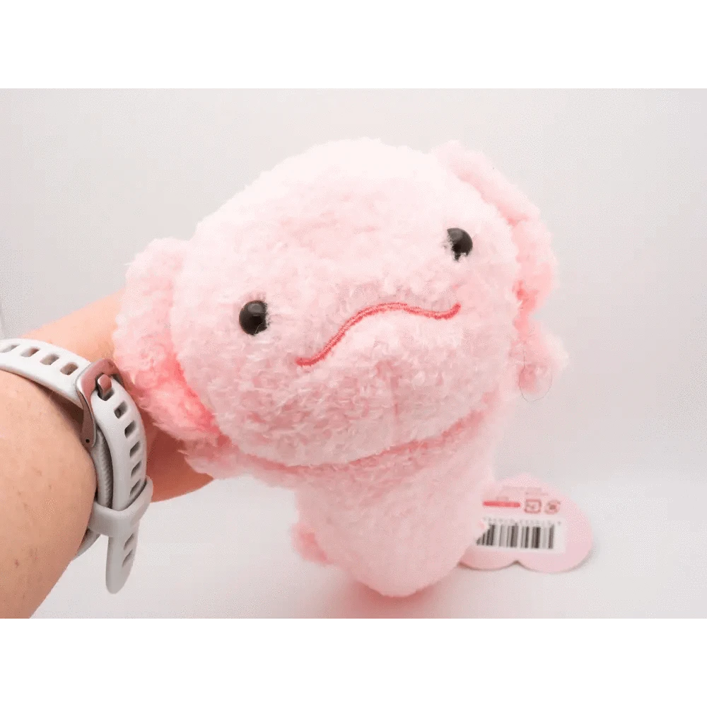 Hakubundo Pen & Pencil Cases Light Pink Axolotl Plush Pen Case Fluffy Fabric Pouch M