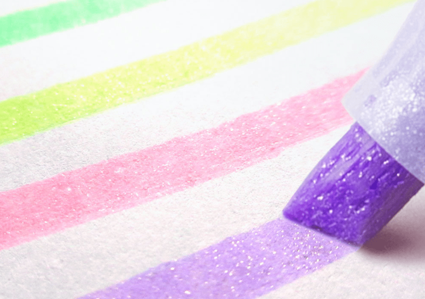 Hakubundo ZEBRA GLITTER HIGHLIGHTER KIRARICH PEN ※Not Hanging package