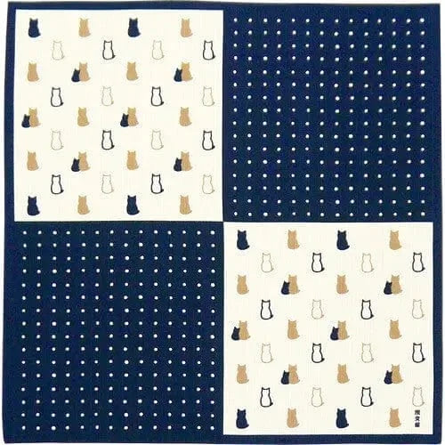 HAMAMONYO gift wrapping Cat Checkerboard Bento Furoshiki Cloths 19"