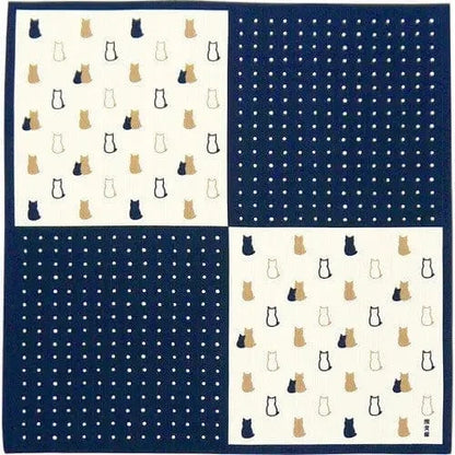 HAMAMONYO gift wrapping Cat Checkerboard Bento Furoshiki Cloths 19"