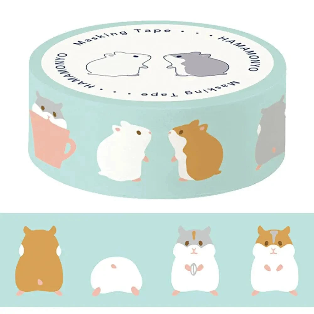 HAMAMONYO Washi Tape Hamster Hamamonyo - Cute Pattern Washi Tapes
