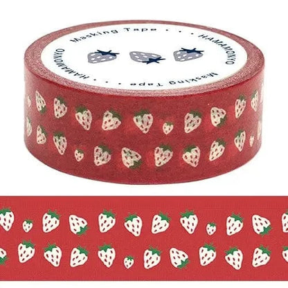 HAMAMONYO Washi Tape Strawberry Hamamonyo - Cute Pattern Washi Tapes