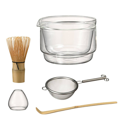 HARIO USA Tea & Tea Sets Clear Matcha Tea Gift Set