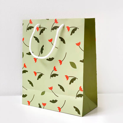 Have A Nice Day Holiday Flower Gift Bag A4