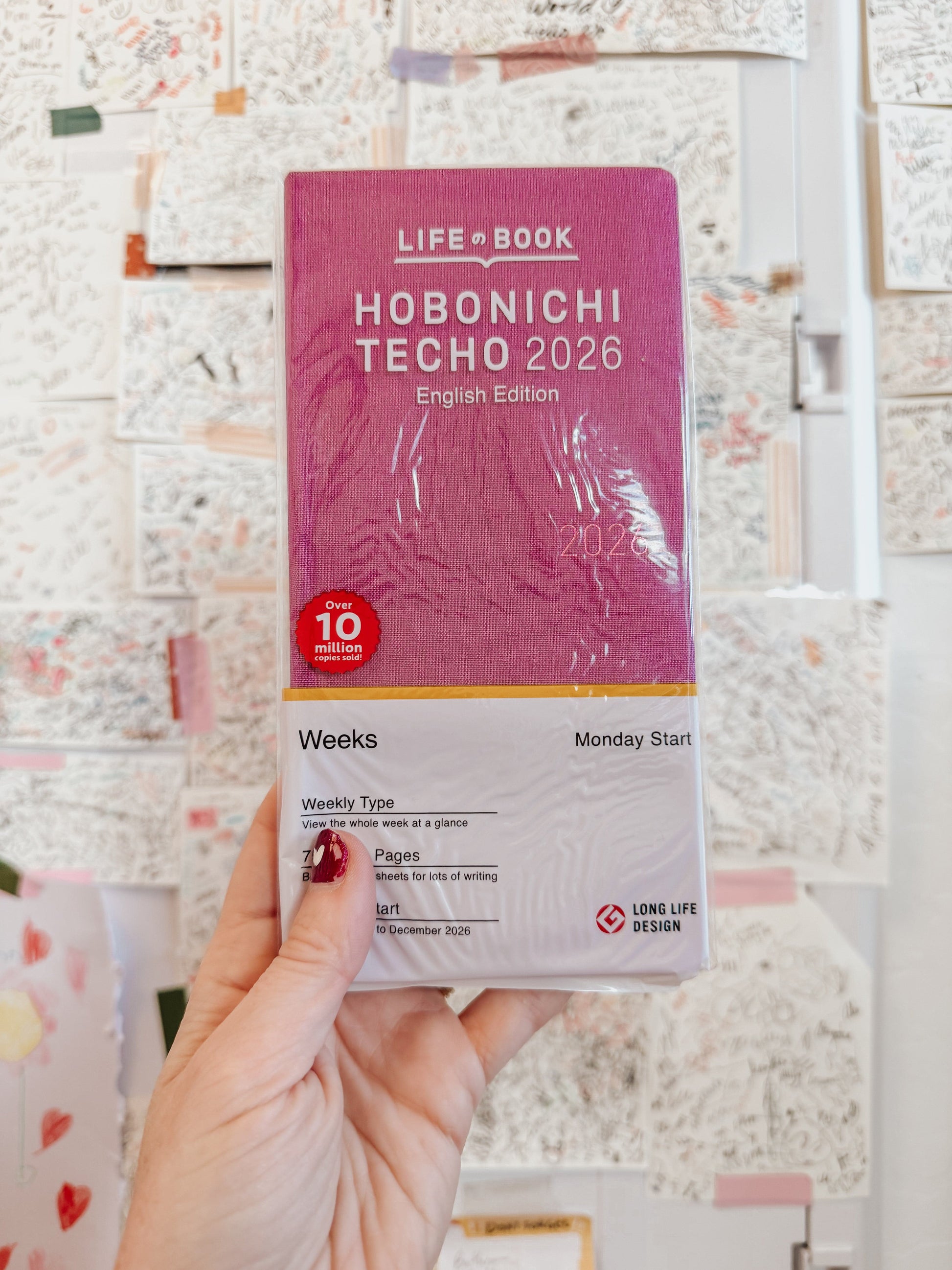 Hightide USA Notebooks & Notepads Peony Purple Hobonichi Techno 2026 Weeks