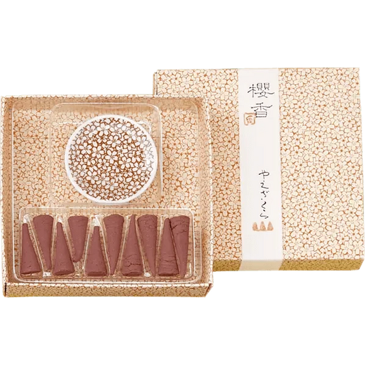 "Japacolle" Japan Collections Incense KOSAI - SAKURA Cone and Incense stand: YAE ZAKURA