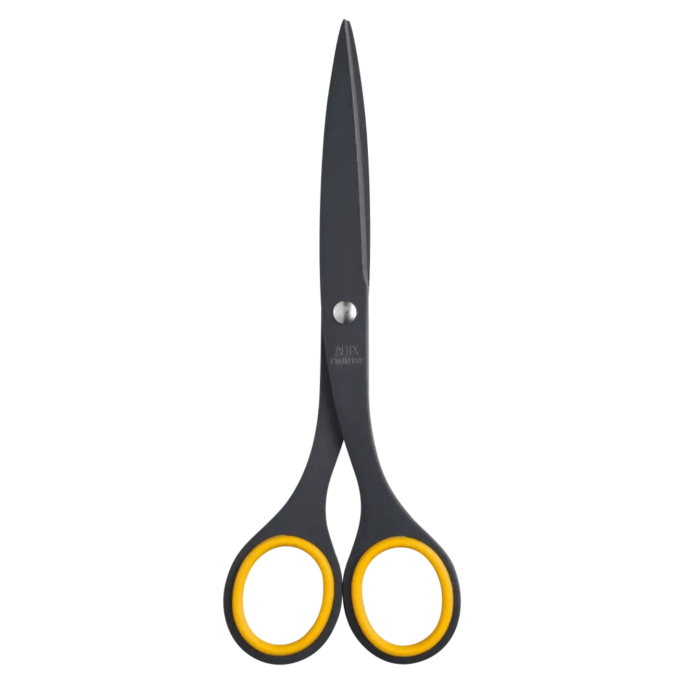 "Japacolle" Japan Collections Scissors Allex S-165F Office scissors (M) Black: Black