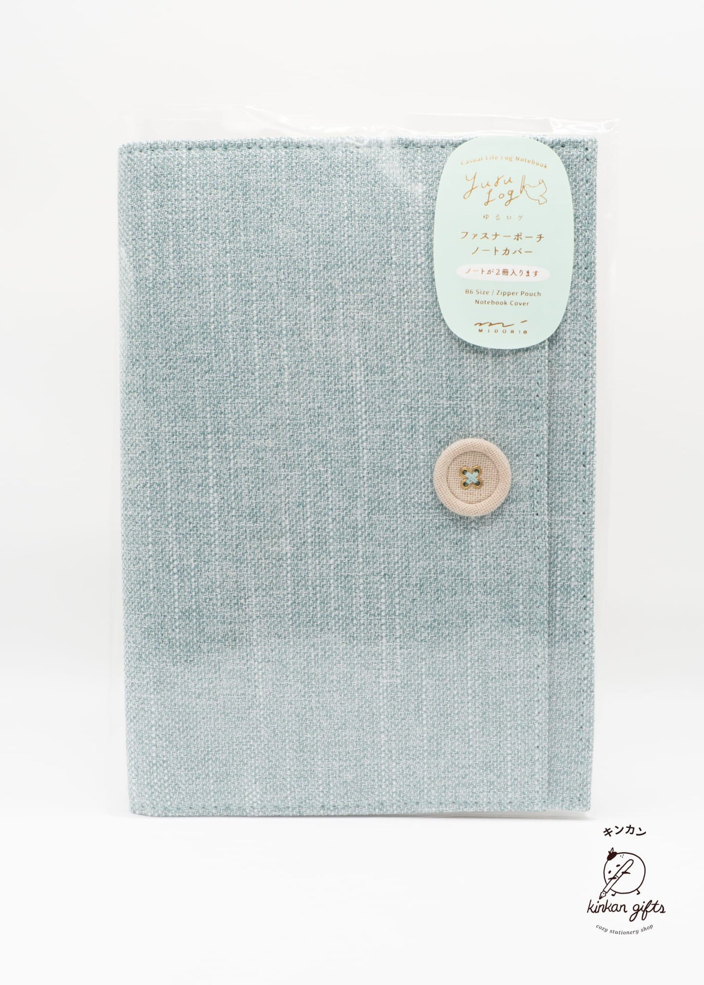 JPT Light Blue YURU LOG NOTEBOOK COVER B6 CLOTH