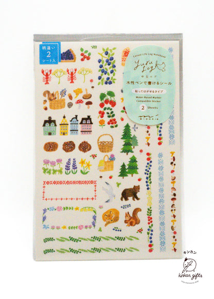 JPT Scandinavia (2) Yuru Log Sticker Sheets