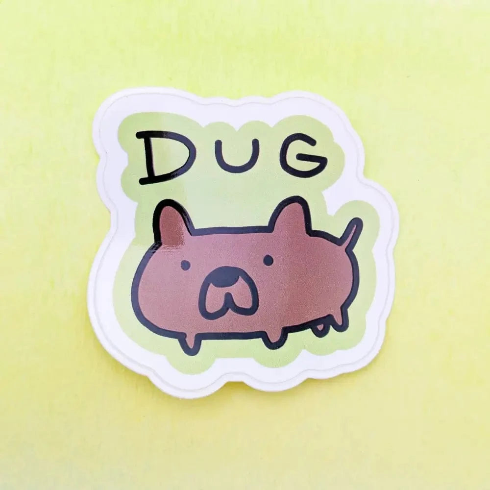 Just Peachy Press Vinyl Stickers Dug - Poorly Drawn Dog 2" Vinyl Sticker
