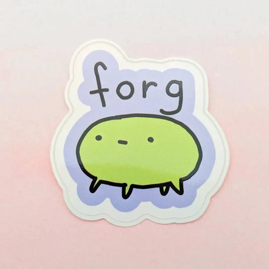 Just Peachy Press Vinyl Stickers Forg - Poorly Drawn Frog 2" Vinyl Sticker