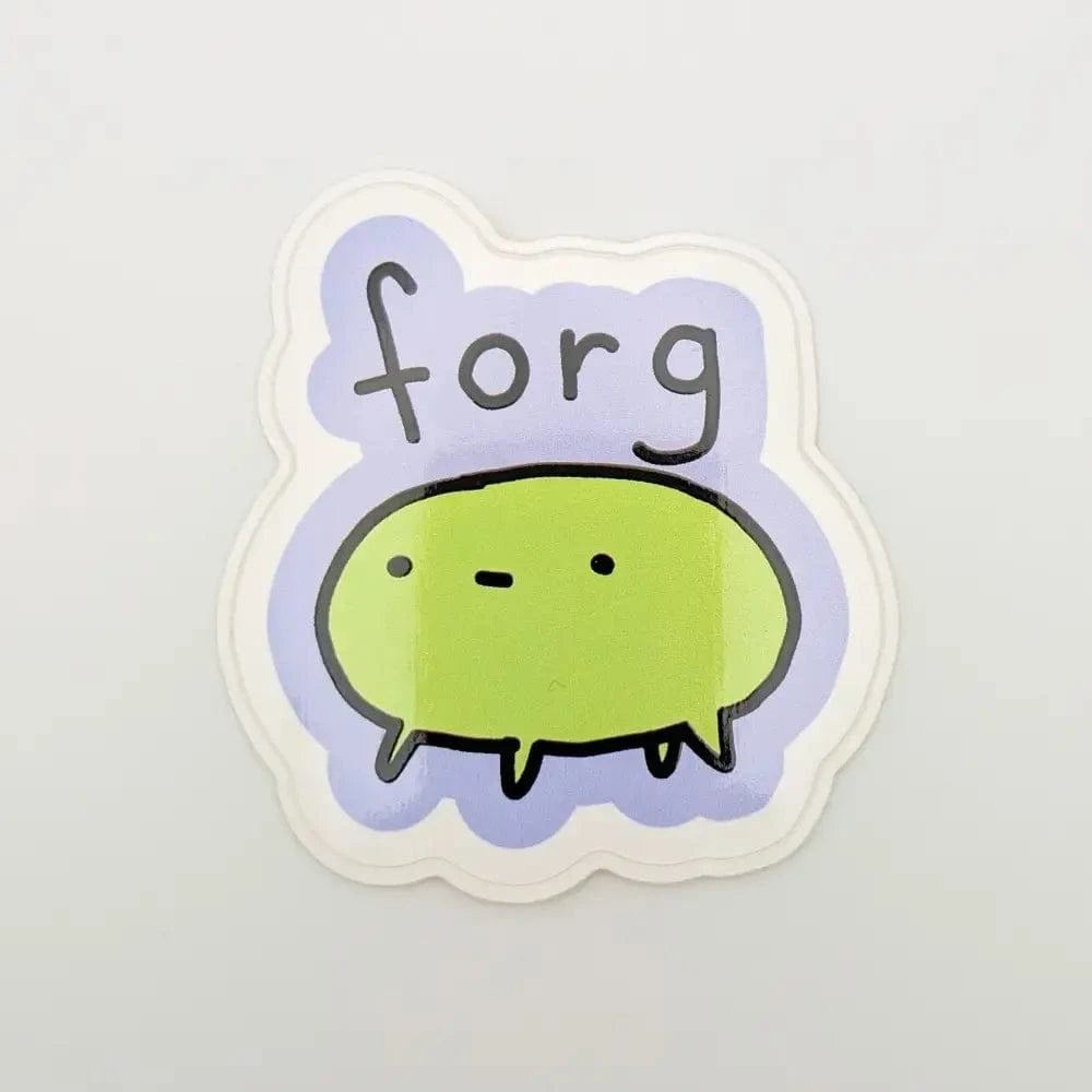 Just Peachy Press Vinyl Stickers Forg - Poorly Drawn Frog 2" Vinyl Sticker