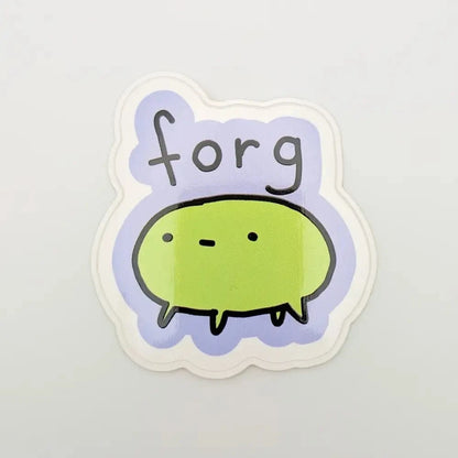 Just Peachy Press Vinyl Stickers Forg - Poorly Drawn Frog 2" Vinyl Sticker
