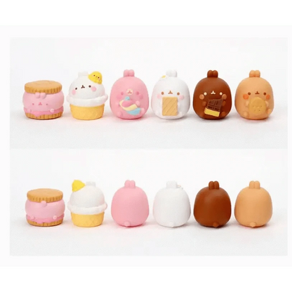 K-Wonderland Blind Box Molang Snack Time Theme Random Figure Box