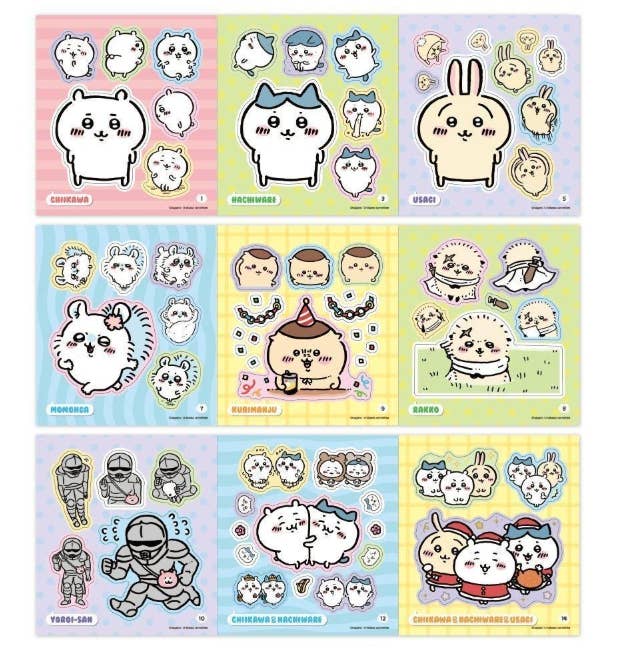 K-Wonderland Chiikawa Sticker Mini Book – Official Sticker Collection