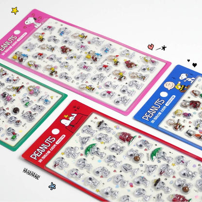 K-Wonderland Decorative Stickers PEANUTS 3D Crystal Sticker – BonBon Drop Snoopy