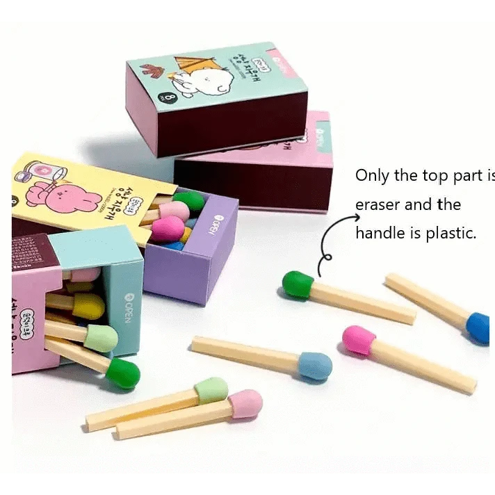 K_Wonderland Erasers Cute Match-Shaped Erasers