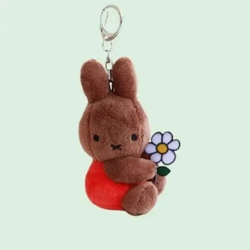 K-Wonderland Keychains Miffy & Friends with Flower Plush Key Chain bag Charm