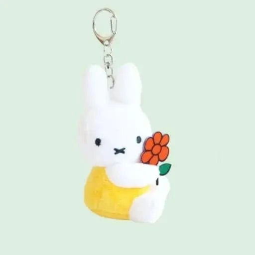 K-Wonderland Keychains Miffy & Friends with Flower Plush Key Chain bag Charm