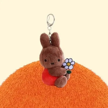 K-Wonderland Keychains Miffy & Friends with Flower Plush Key Chain bag Charm