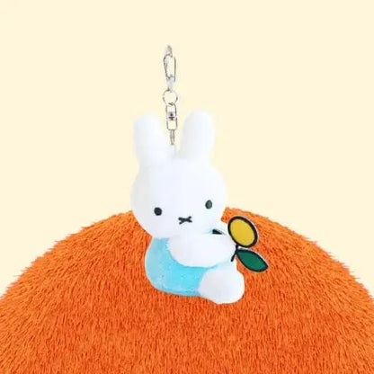 K-Wonderland Keychains Miffy & Friends with Flower Plush Key Chain bag Charm