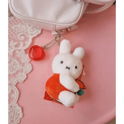 K-Wonderland Keychains Miffy & Friends with Flower Plush Key Chain bag Charm