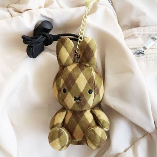 K-Wonderland Limited Edition Check Miffy Keychain Plush