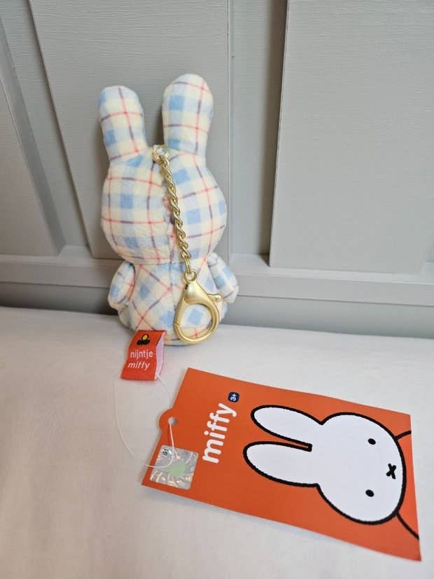 K-Wonderland Limited Edition Check Miffy Keychain Plush