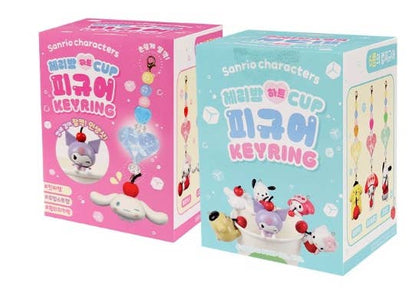 K-Wonderland Restock! Sanrio Cherry  Heart Cup Figure Keyring – Blind Box
