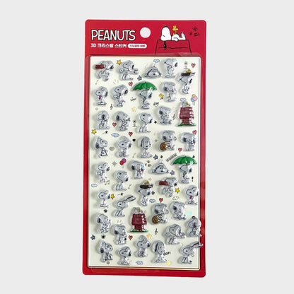 K-Wonderland Snoopy’s Daily Life-Red PEANUTS 3D Crystal Sticker – BonBon Drop Snoopy