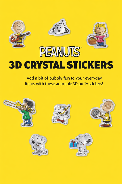 K-Wonderland Snoopy’s Daily Life-Red PEANUTS 3D Crystal Sticker – BonBon Drop Snoopy