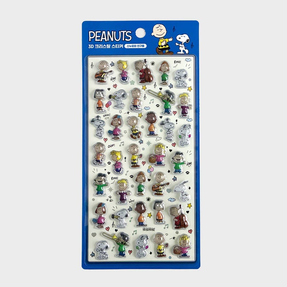 K-Wonderland Snoopy’s Daily Life-Red PEANUTS 3D Crystal Sticker – BonBon Drop Snoopy