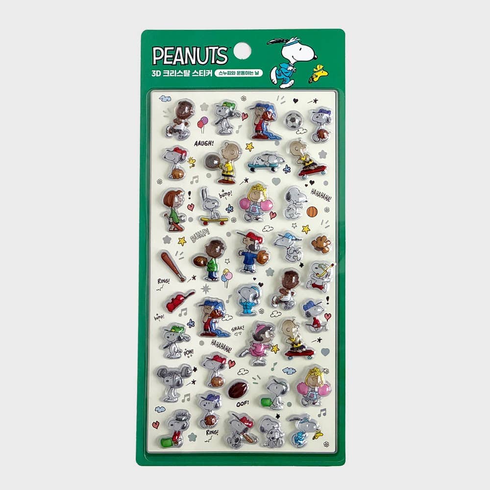 K-Wonderland Snoopy’s Daily Life-Red PEANUTS 3D Crystal Sticker – BonBon Drop Snoopy