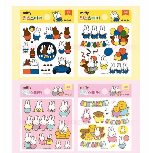 K_Wonderland Sticker Sheet Miffy Deco Stickers Variety Pack