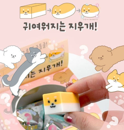 K_Wonderland Stretchy Pet Random Eraser – Dog & Cat Characters