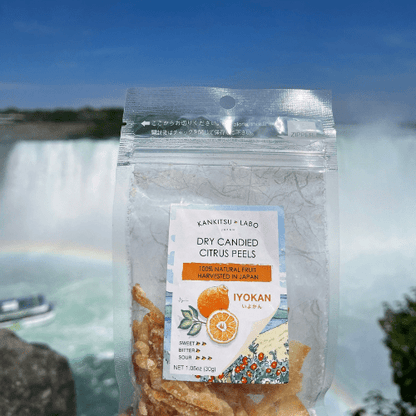 KANKITSU LABO Candy & Chocolate Dry Candied Japanese Citrus Peel | Iyokan (いよかん) | 1.05 oz