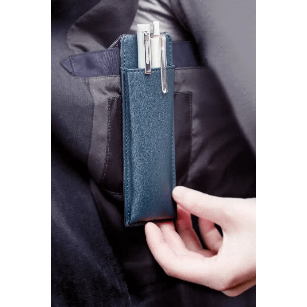 KING JIM Pen & Pencil Cases Pensam Slim Portable Pen Case with Magnetic: Black