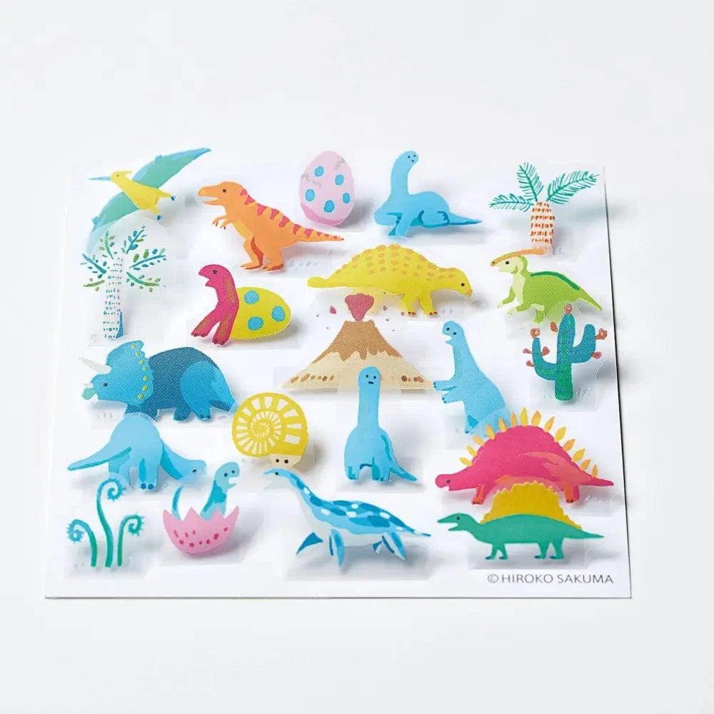 KING JIM Sticker Sheet POP-UP Stickers - 3D Decorative Stickers: Animal