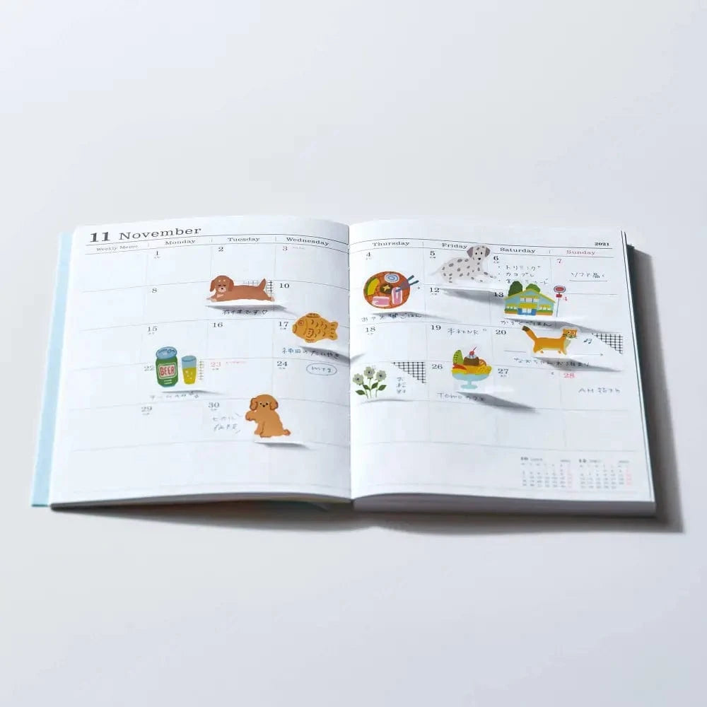 KING JIM Sticker Sheet POP-UP Stickers - 3D Decorative Stickers: Animal