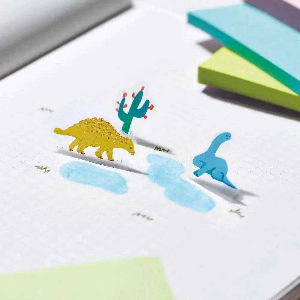 KING JIM Sticker Sheet POP-UP Stickers - 3D Decorative Stickers: Animal