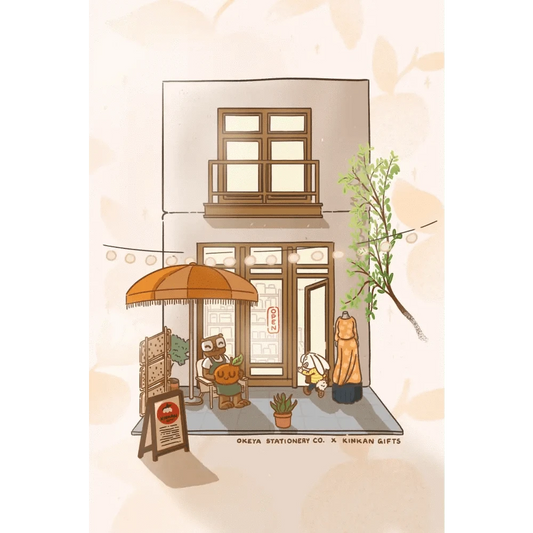 Kinkan Gifts Greeting Cards Kinkan x Okeya Postcard